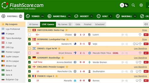 Our livescore service with rugby league scores is real time, you don't need to refresh it. . Flash live score
